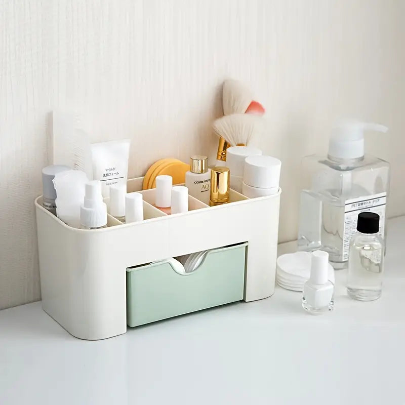 Cosmetic Storage Box for Makeup Brushes and Jewelry