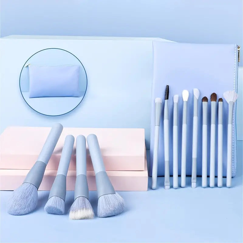 13-Piece Premium Synthetic Makeup Brushes Set with Bag