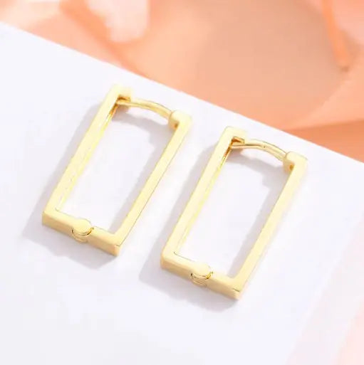 Rectangular Metal Earrings