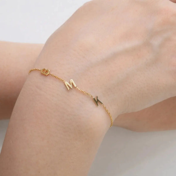 Custom Name Bracelets in Gold for Women, Men, Kids