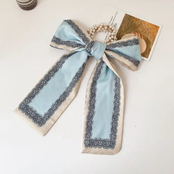 Trendy Pearl Ribbon Scarf Hair Band for Women