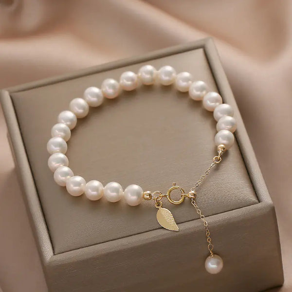 Genuine Freshwater Pearl Bracelets for Women and Girls