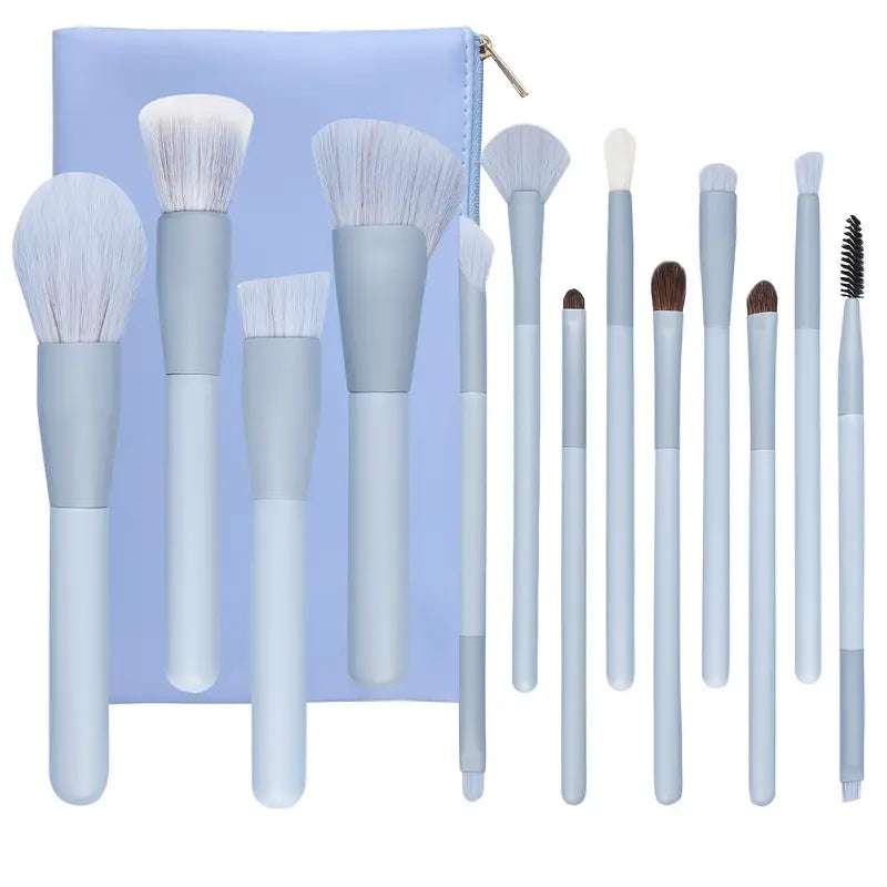 13-Piece Premium Synthetic Makeup Brushes Set with Bag