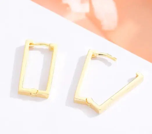 Rectangular Metal Earrings