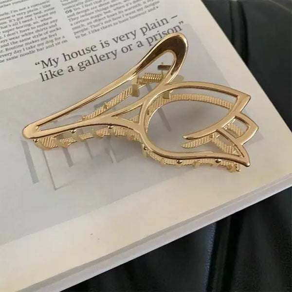 Tulip Alloy Hair Clip for Women