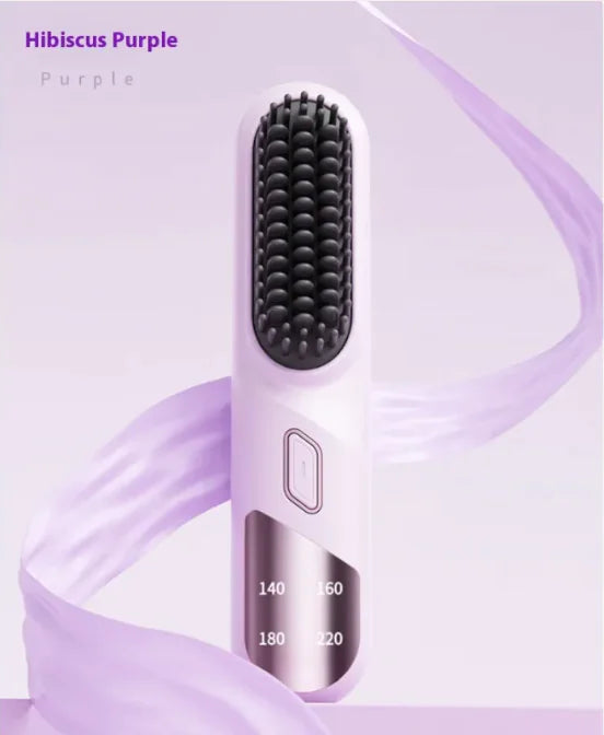 Wet Dry Hair Straightener Cordless Hair Straightener Brush With Fast Heating Negative Ions For Fluffy Curly Hair For Electric