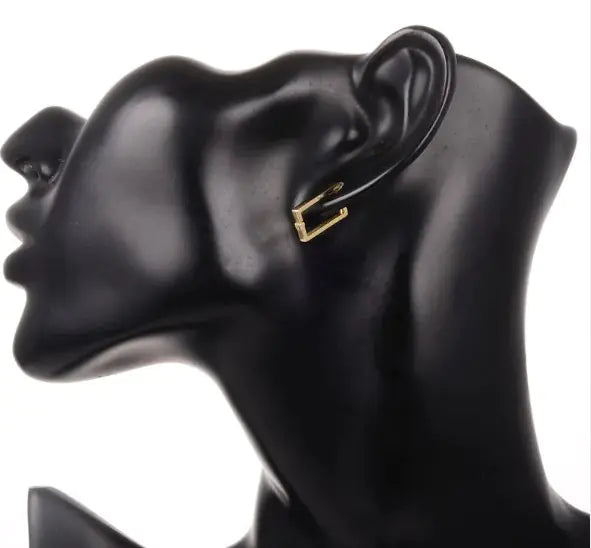 Rectangular Metal Earrings