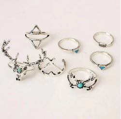 Joint Ring Set, Seven-Piece Stacking Rings