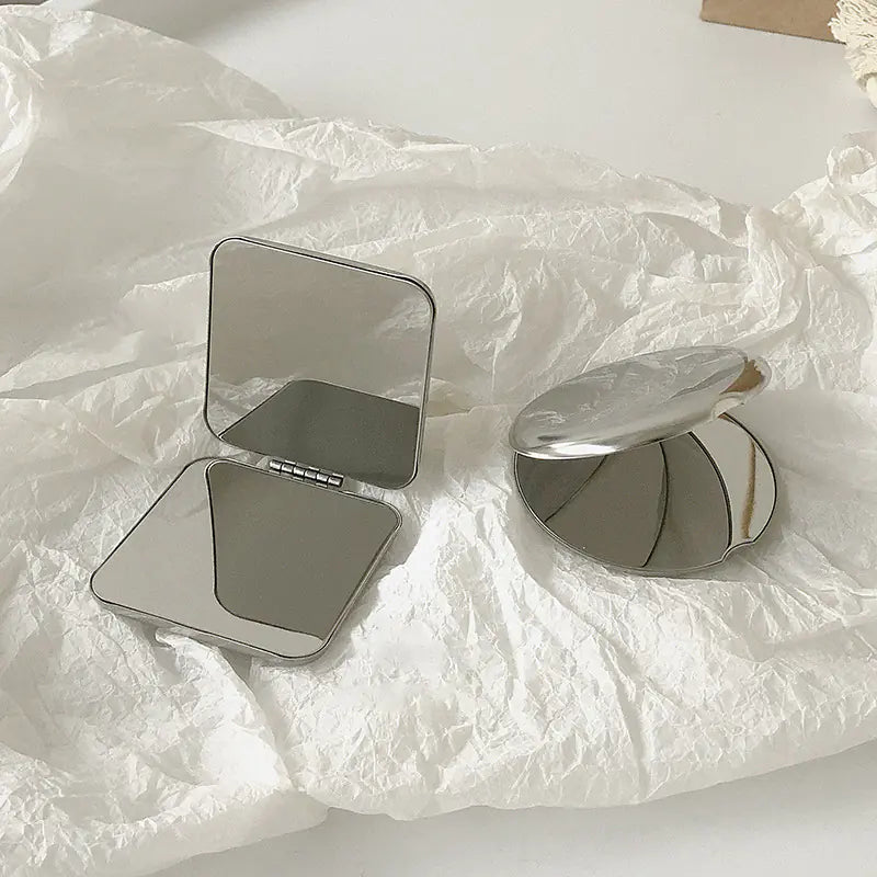 Portable Folding Aluminum Alloy Makeup Mirror