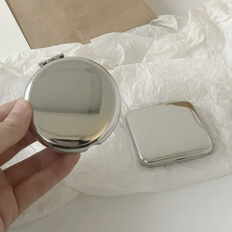 Portable Folding Aluminum Alloy Makeup Mirror