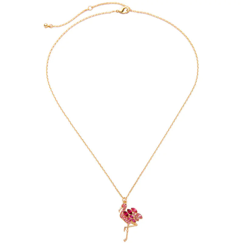 Alloy Inlay Diamond Hollow Necklaces