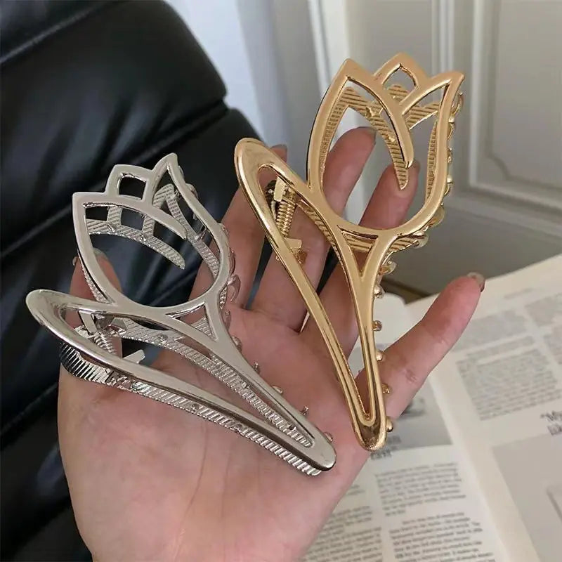 Tulip Alloy Hair Clip for Women